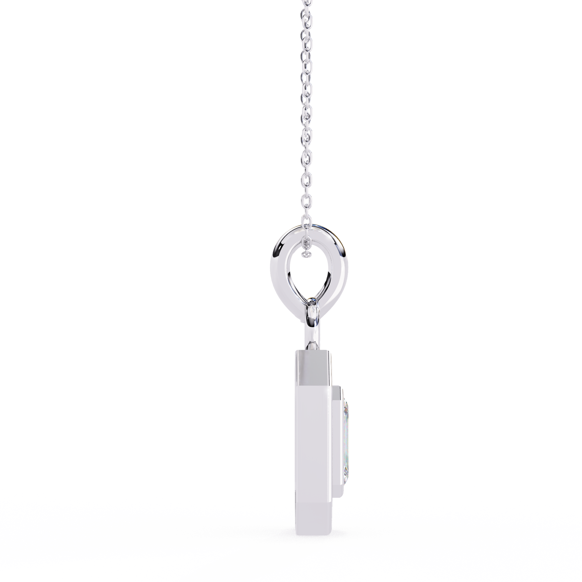 Solitairekart 0.93ct Natural Diamond Empire Halo Pendant-H Color, VS1 Clarity